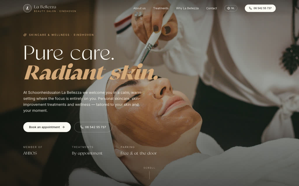 La Bellezza — website by Meetflows