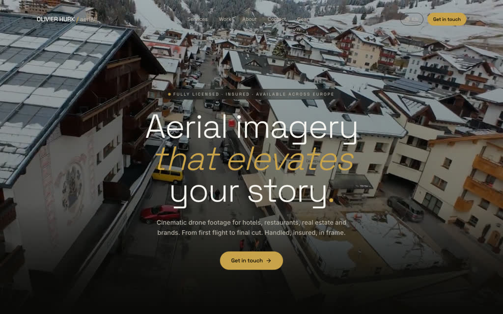 Olivier Hurk — website by Meetflows